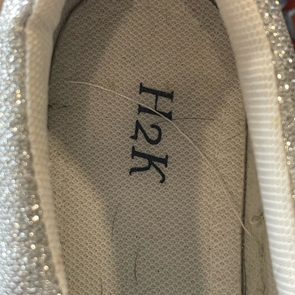 H2K Silver Glitter Sneakers Women's Silver Glitter Slip On Sparkly Tennis Shoes‌ - Picture 6 of 7